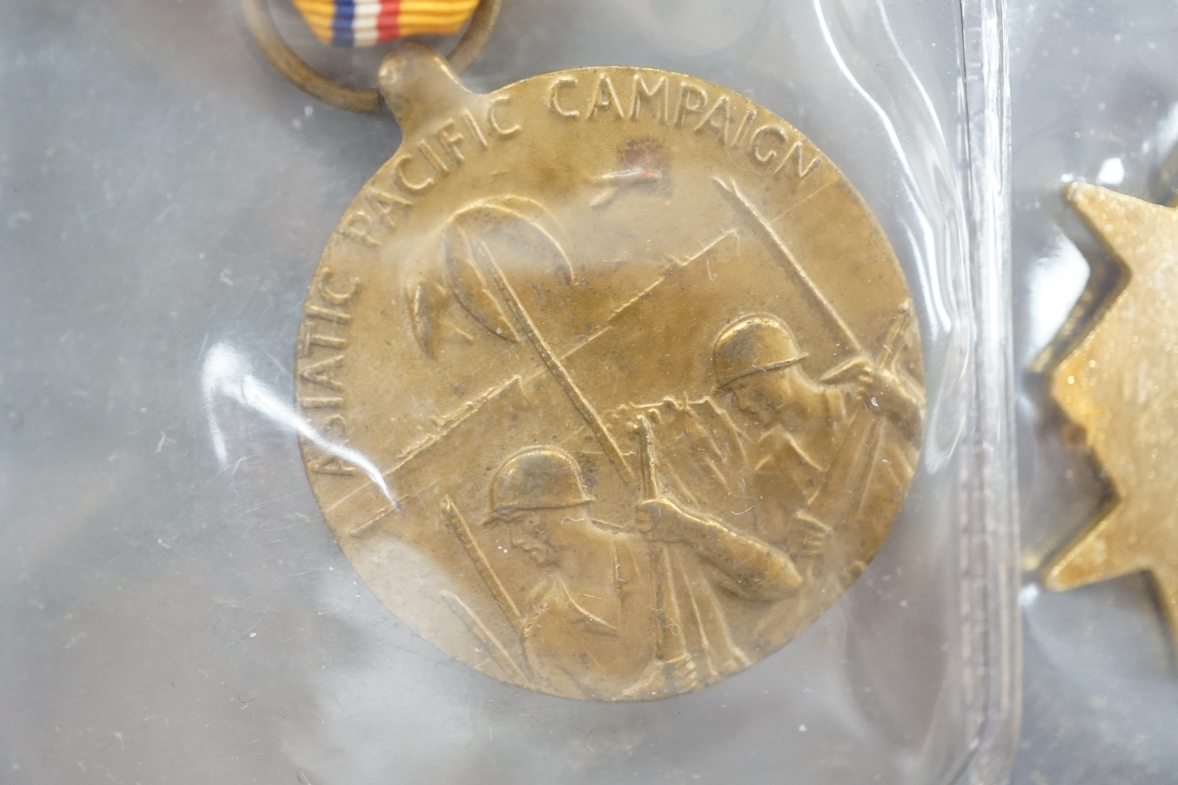 Four U.S. forces unnamed military medals to include